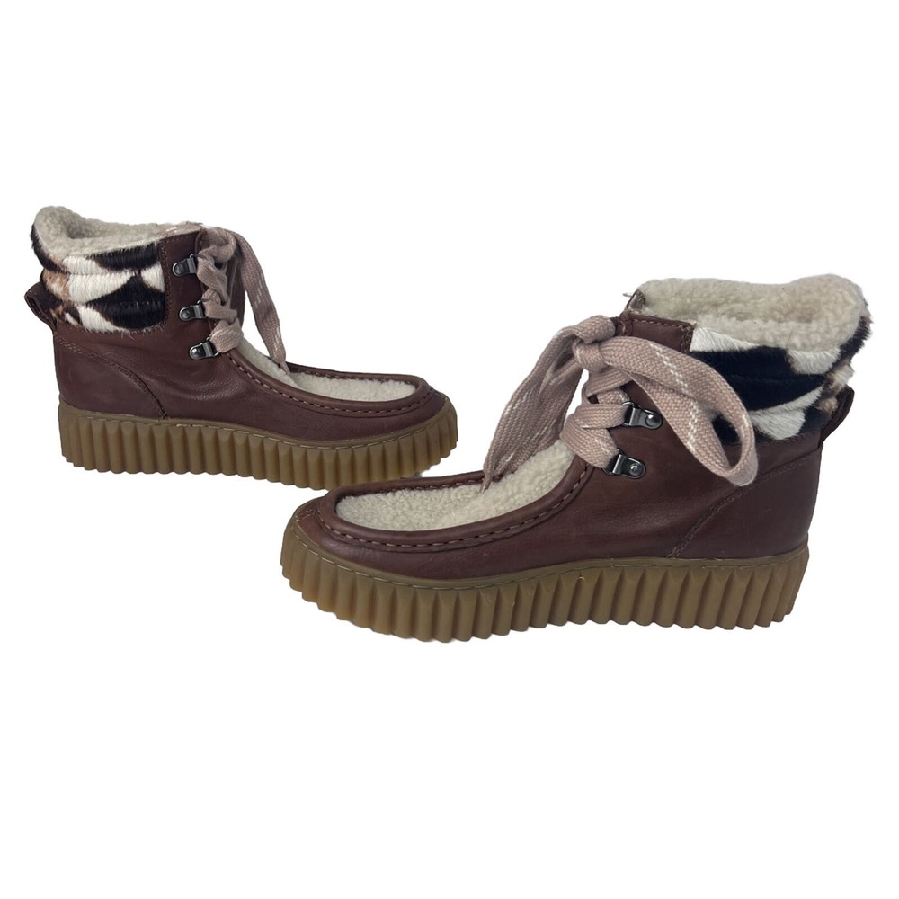 Sam Edelman Fay Brown Patchwork Pull On Chunky He… - image 4